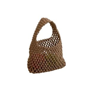 Woven Tan Handbag